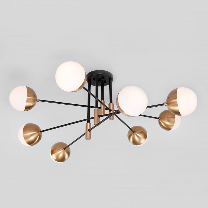Потолочная люстра eurosvet nuvola 70129/8 латунь