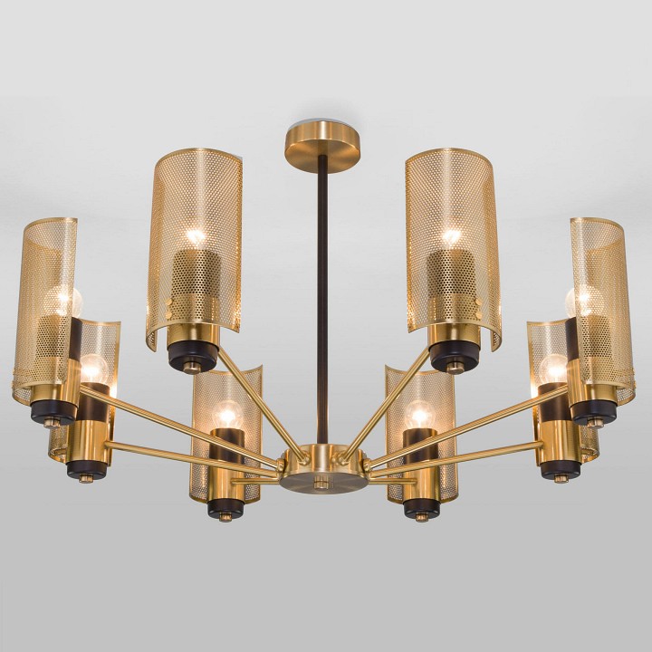 Люстра на штанге eurosvet grino 70139/8 латунь