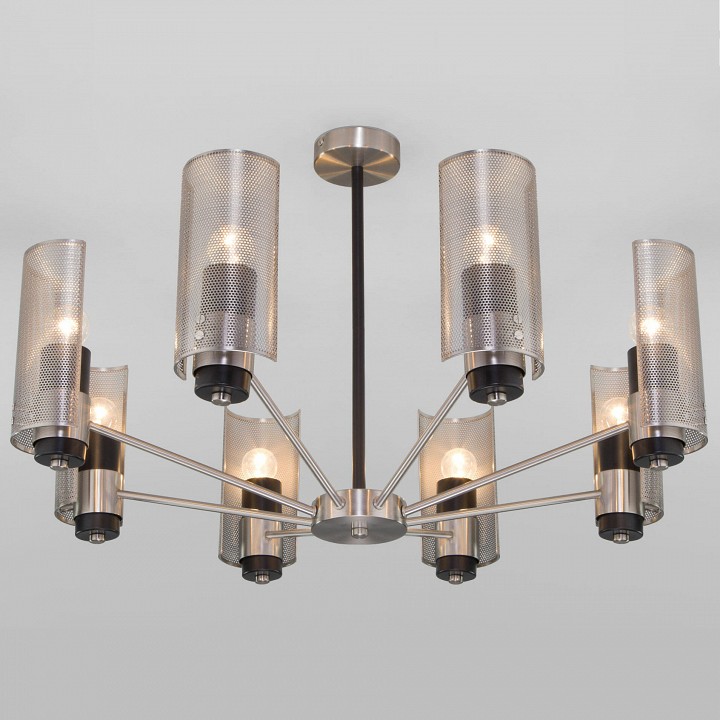 Люстра на штанге eurosvet grino 70139/8 никель