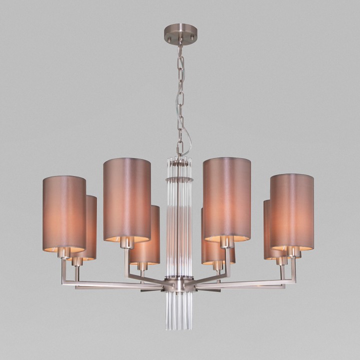 Подвесная люстра eurosvet soffio 60134/8 никель