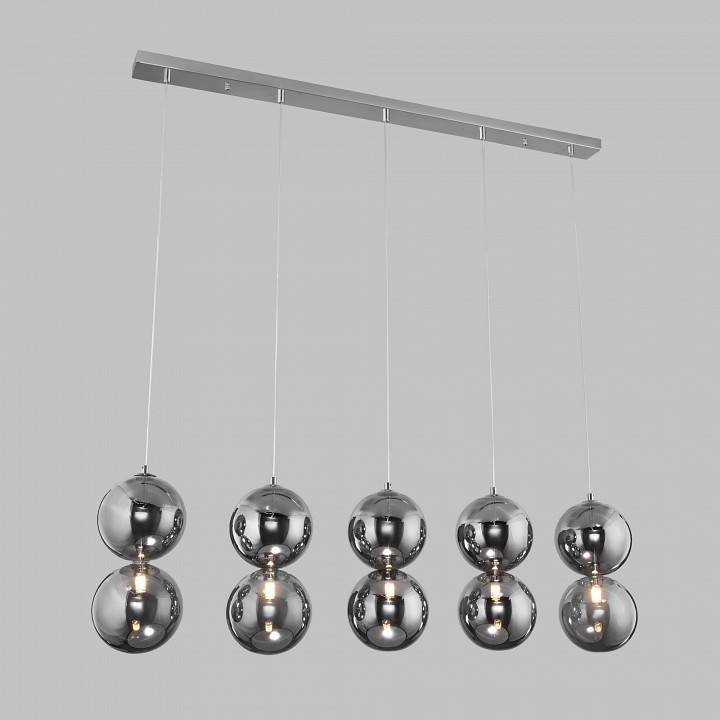 Подвесной светильник eurosvet selisa 50092/5 хром/дымчатый