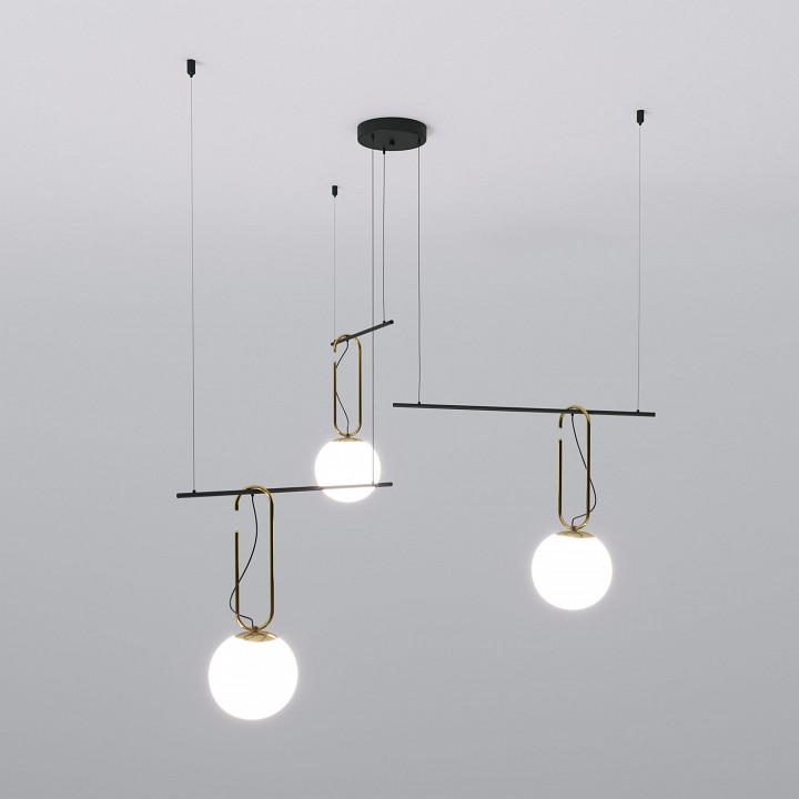 Подвесная люстра eurosvet riche 70143/3 черный