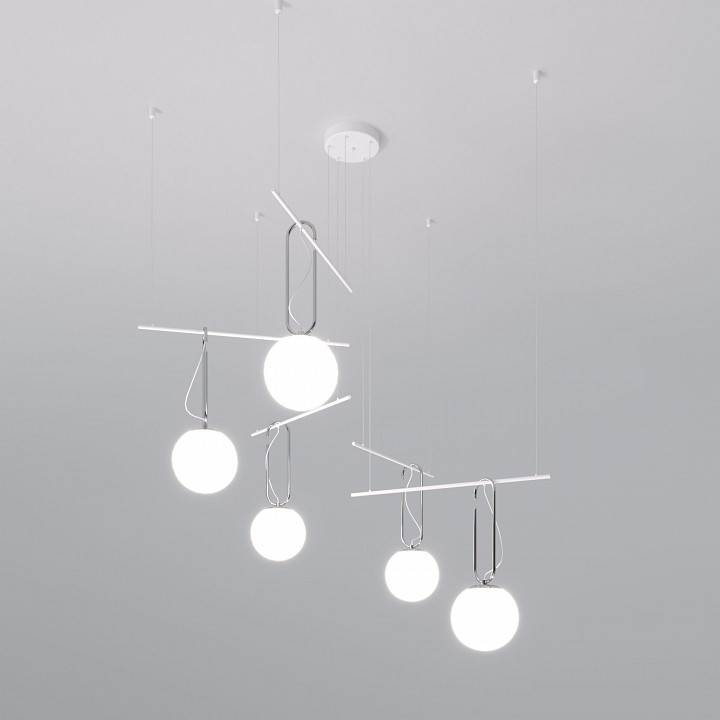 Подвесная люстра eurosvet riche 70143/5 белый