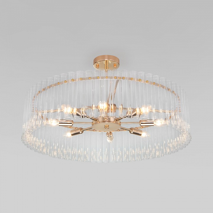 Люстра на штанге bogate's flamel 373/8 smart золото