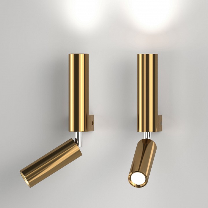 Бра с подсветкой eurosvet pitch 40020/1 led латунь