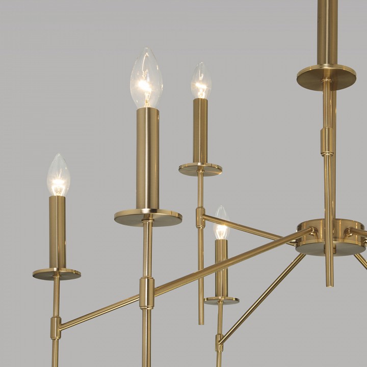 Люстра на штанге eurosvet anders 60142/9 латунь