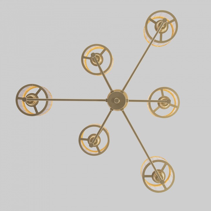 Люстра на штанге eurosvet inari 60144/6 золото