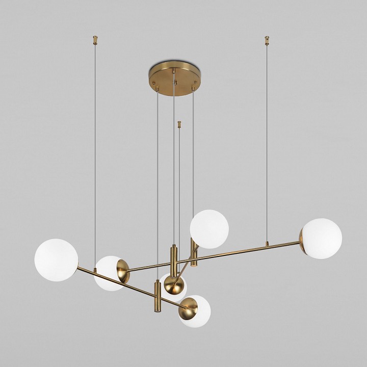 Подвесная люстра eurosvet planet 70146/6 латунь