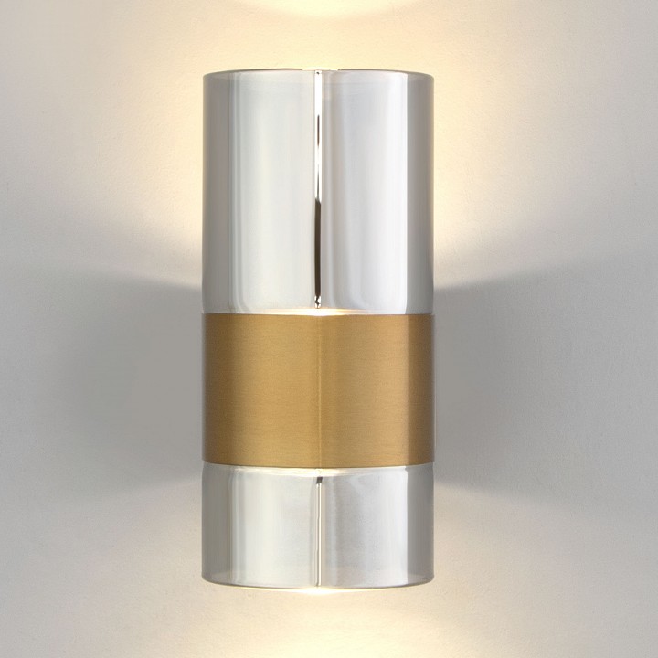 Бра eurosvet watford 40021/1 led латунь/дымчатый