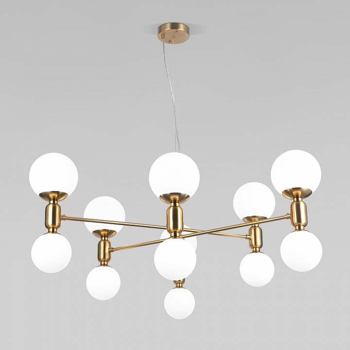 Подвесная люстра eurosvet bubble 30182 латунь