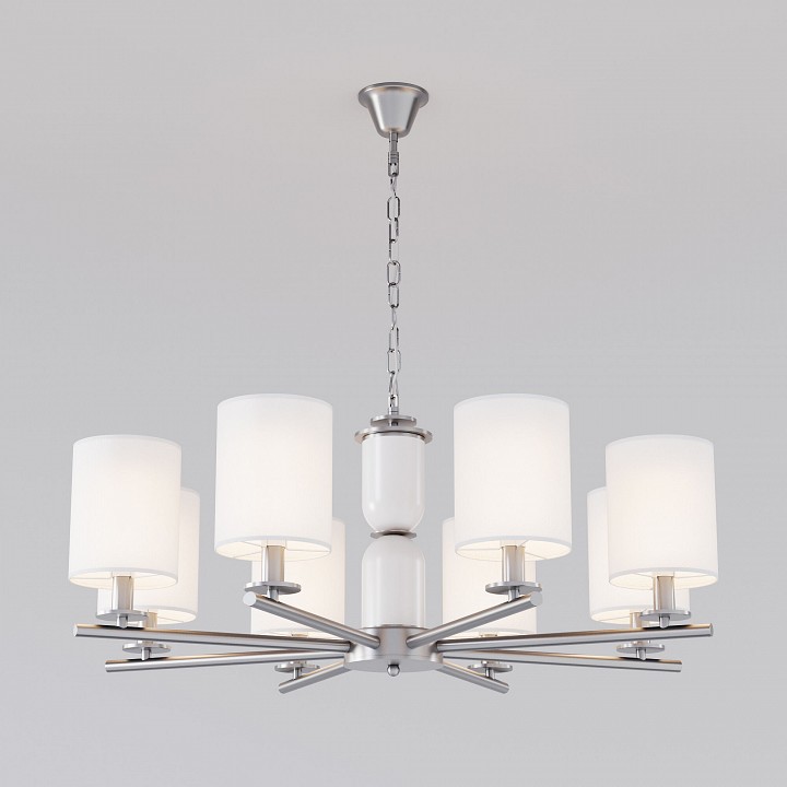 Подвесная люстра eurosvet caprera 60146/8 никель
