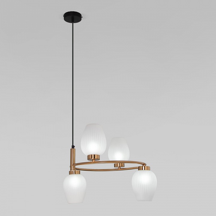 Подвесная люстра eurosvet alva 30183/4 латунь