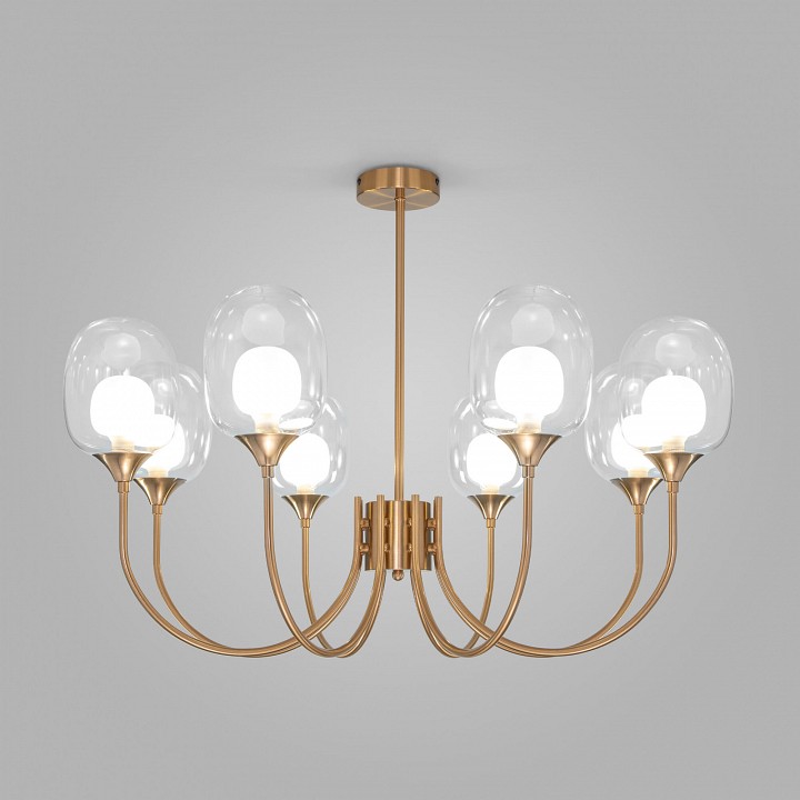 Люстра на штанге eurosvet spritz 70217/8 латунь