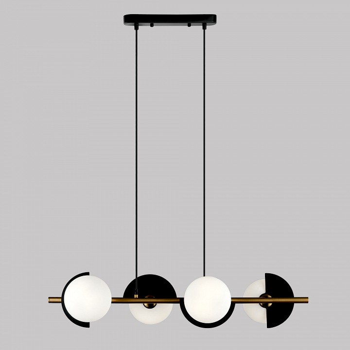 Подвесная люстра eurosvet moity 70149/4 черный/латунь