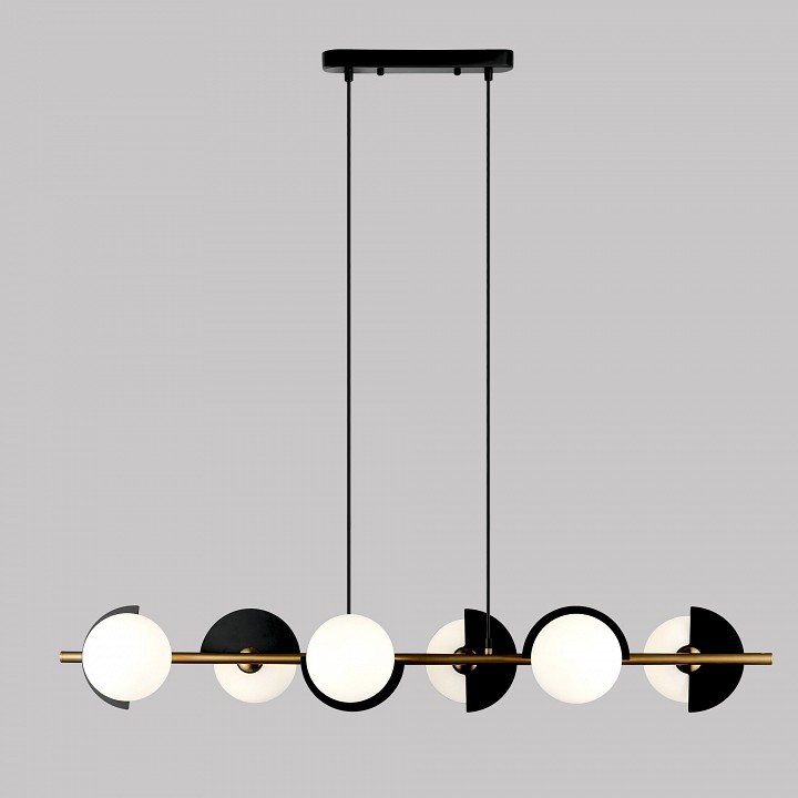 Подвесная люстра eurosvet moity 70149/6 черный/латунь