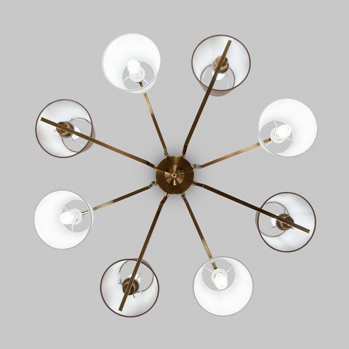 Люстра на штанге eurosvet ozark 60149/8 латунь