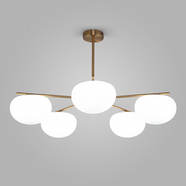 Люстра на штанге eurosvet like 30190/5 латунь