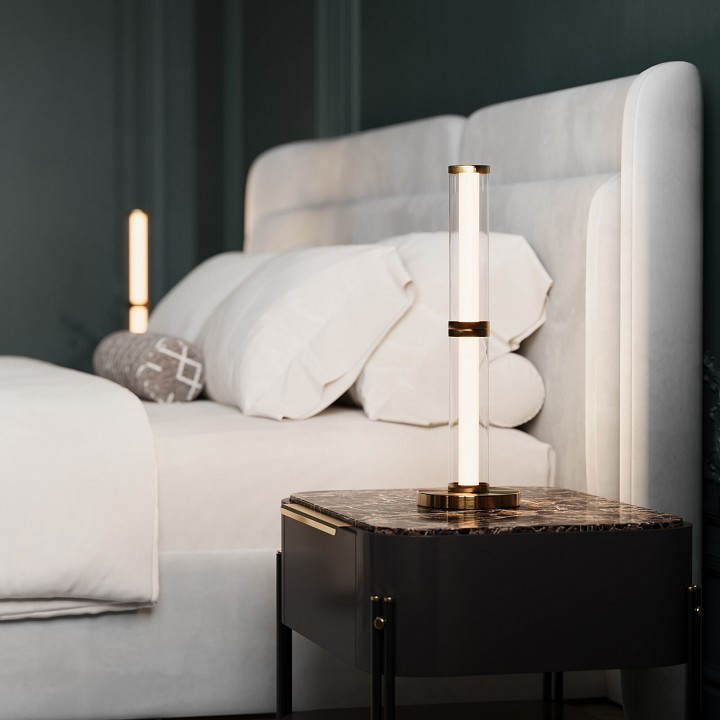 Настольная лампа декоративная eurosvet stark 80536/1 латунь