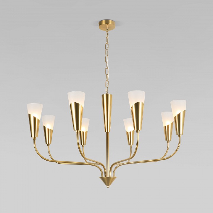 Подвесная люстра eurosvet rhyton 60167/8 латунь