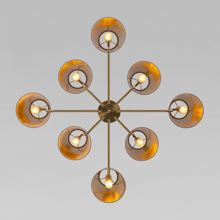 Люстра на штанге eurosvet topanga 60173/8 латунь