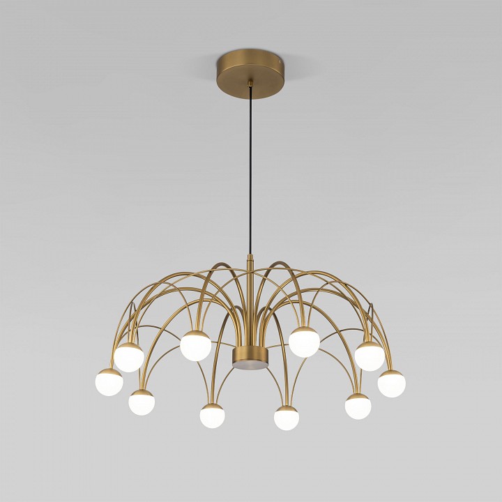 Люстра на штанге eurosvet ragno 90030/10 led золото