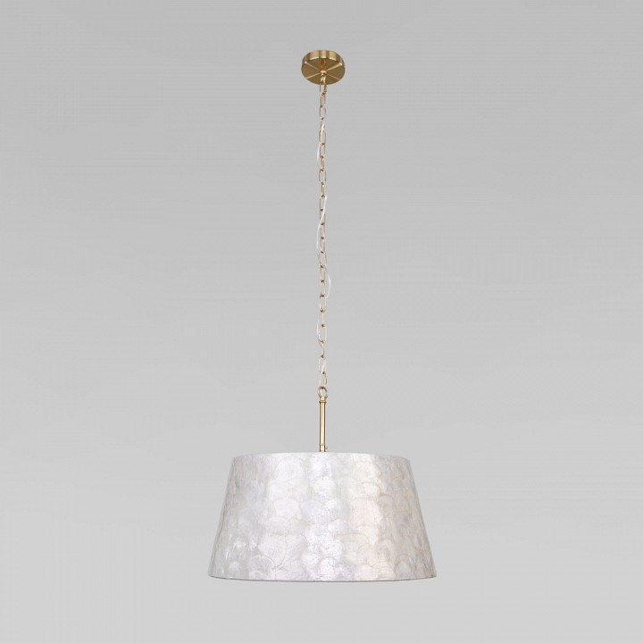 Подвесная люстра eurosvet  101013/5 латунь/перламутр smart