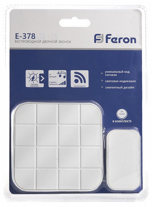Звонок беспроводной feron e-378 41434