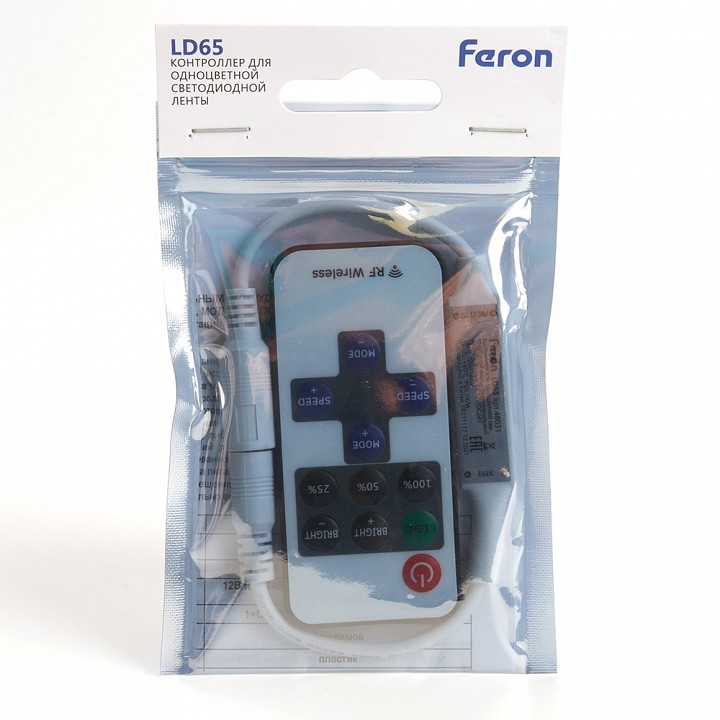 Контроллер-диммер с пультом ду feron ld65 48031