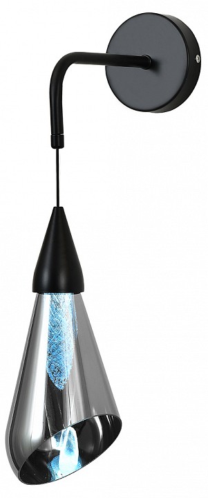 Бра indigo riflesso 11049/1w black