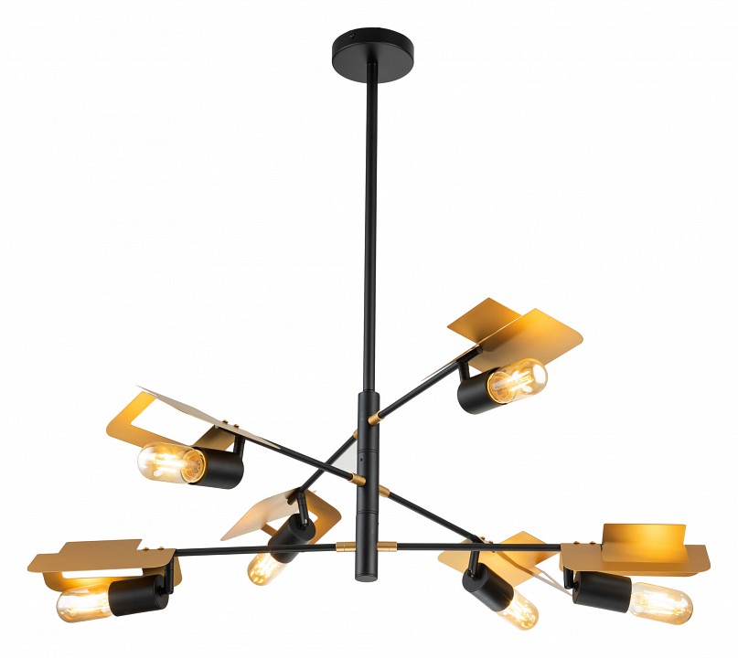 Люстра на штанге indigo severo 10004/6r black