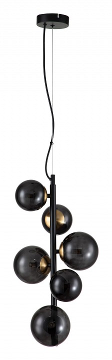 Подвесная люстра indigo molecola 11018/6p black