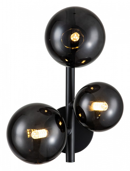 Бра indigo molecola 11018/3w black