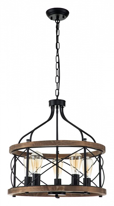 Подвесная люстра indigo camino 10017/5p black