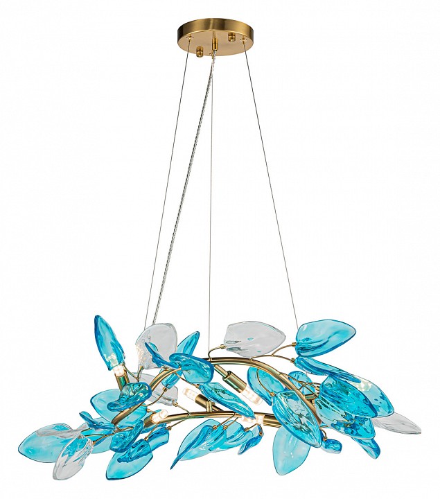 Подвесная люстра indigo olivo 11043/6p blue