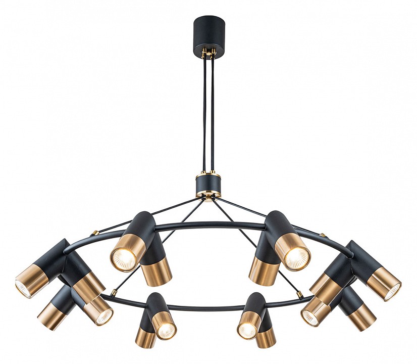 Подвесная люстра indigo doppio 11036/16p black