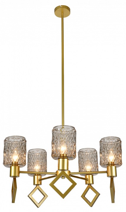 Люстра на штанге indigo preda 13025/5r gold