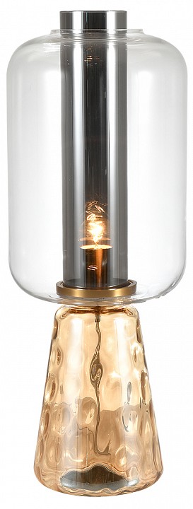 Настольная лампа декоративная indigo strego 11045/1t amber