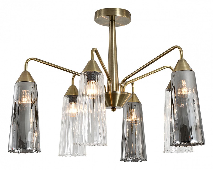 Люстра на штанге indigo campana 13028/6r brass