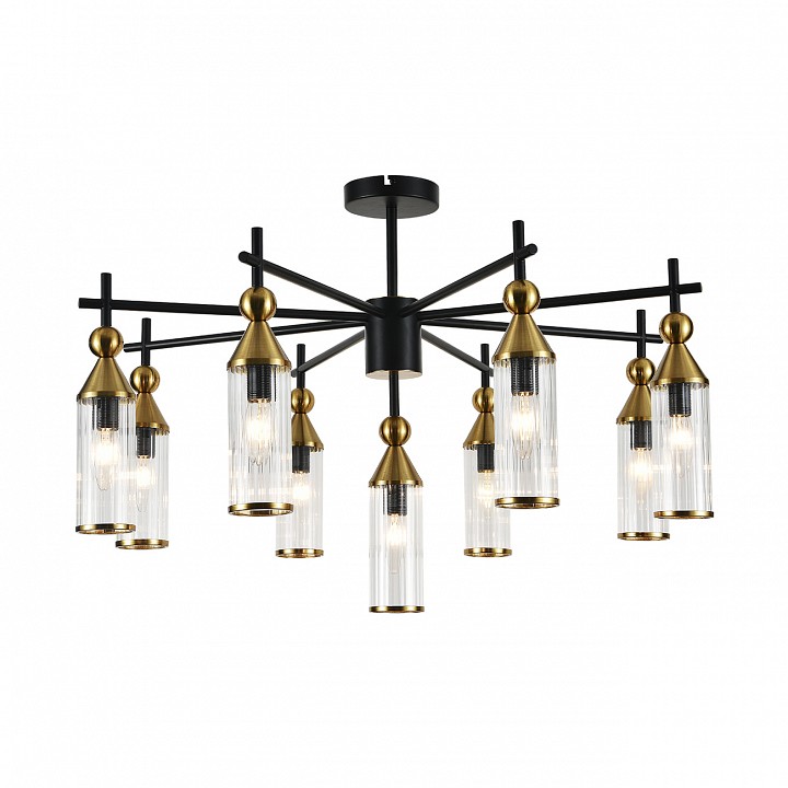 Люстра на штанге indigo torazzo 13037/9r black