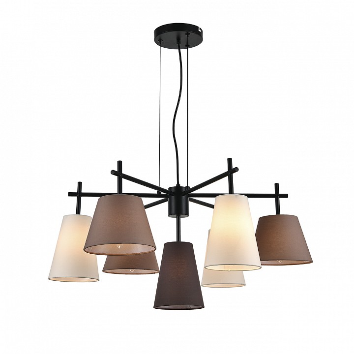 Подвесная люстра indigo abbinare 13032/7p black