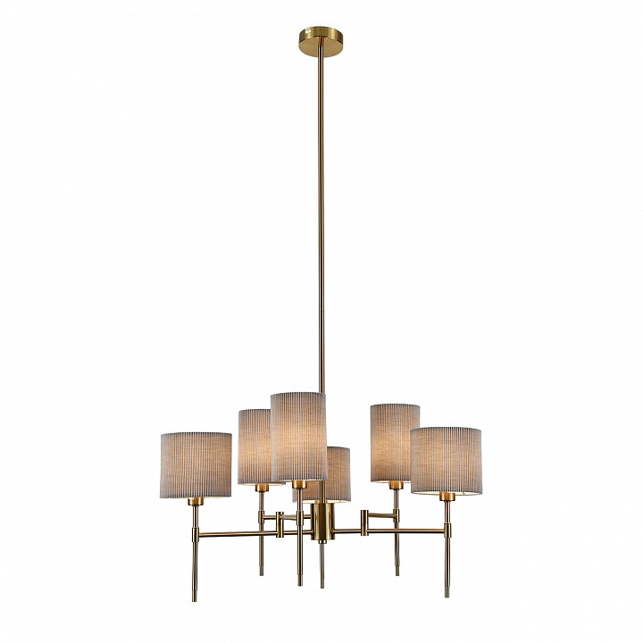 Люстра на штанге indigo plisse 13033/6r brass
