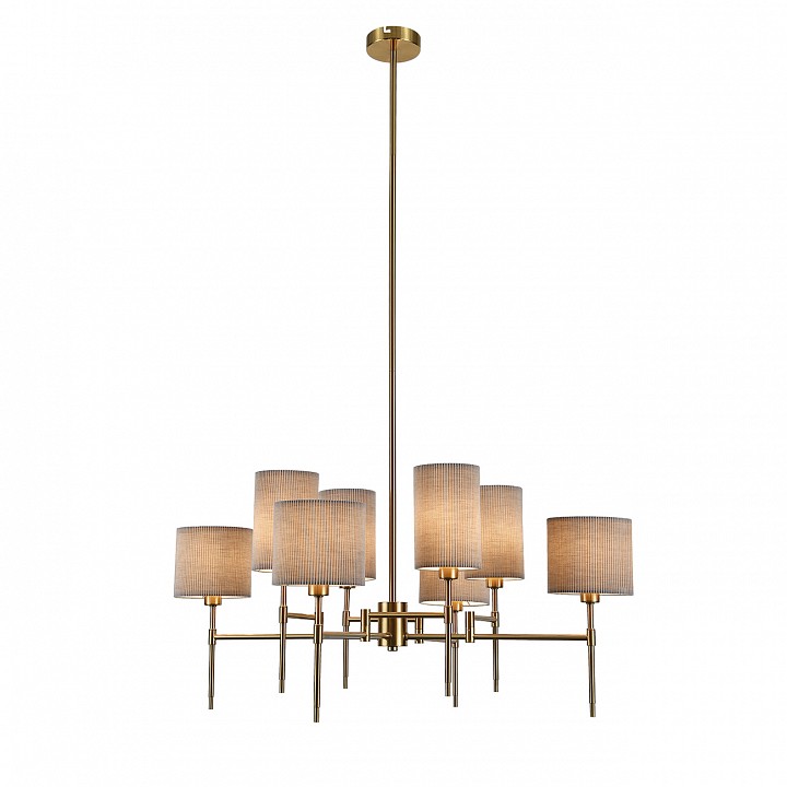 Люстра на штанге indigo plisse 13033/8r brass