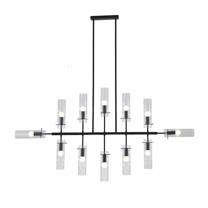 Люстра на штанге indigo saetta 11053/12r black