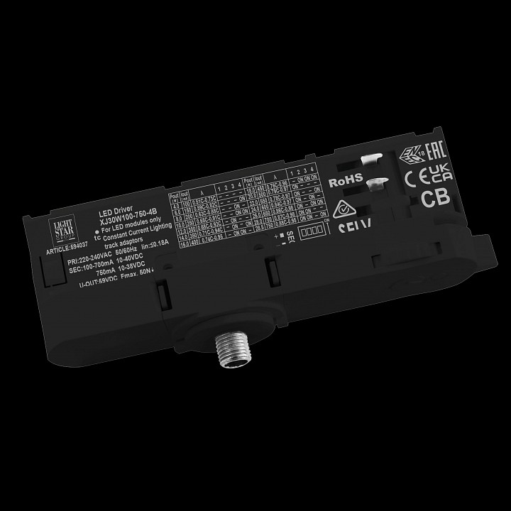 Переходник для трека lightstar quattro 594037