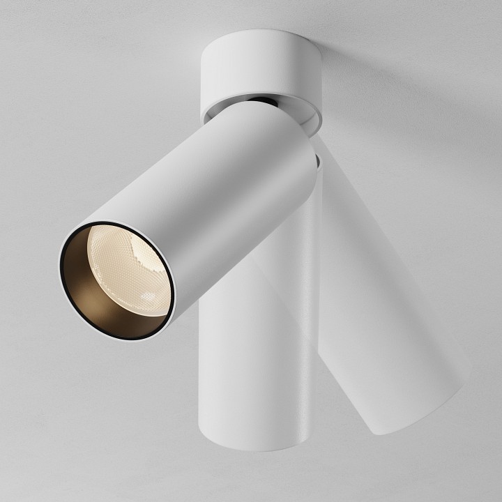 Светильник на штанге maytoni technical focus led c055cl-l12w2.7k-ss-w