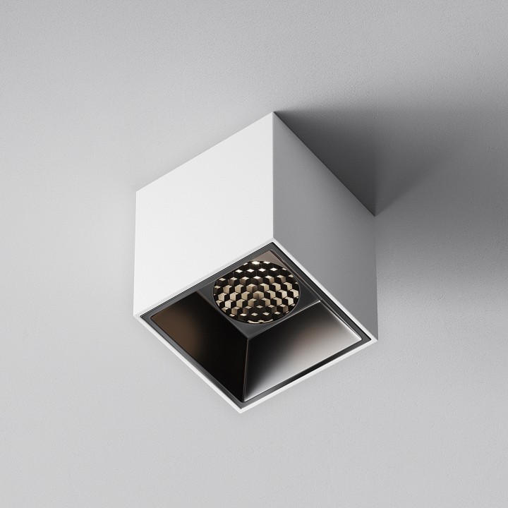 Накладной светильник maytoni technical alfa led c064cl-5w4k-sq-wb