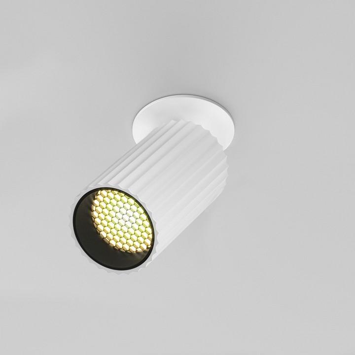 Встраиваемый светильник на штанге maytoni technical calipso c110cl-01-gu10-w