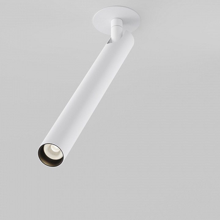 Встраиваемый светильник на штанге maytoni technical focus t c141rs-l300-6w3k-w