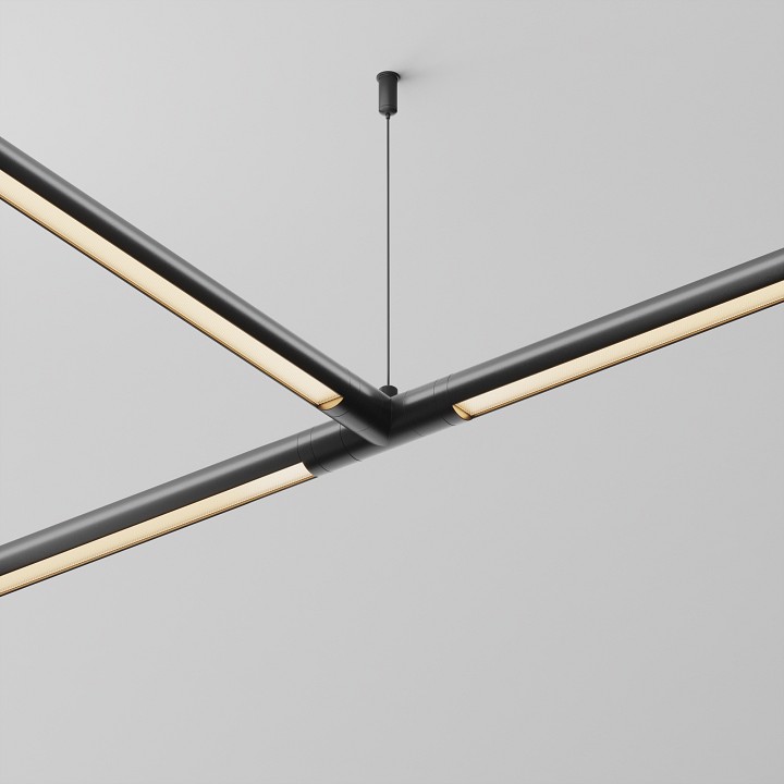 Соединитель t-образный для треков maytoni technical  ca015tc-b