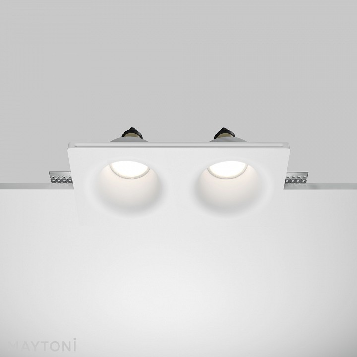 Встраиваемый светильник maytoni technical gyps modern dl002-dw-02-w